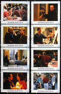 1g108 AS GOOD AS IT GETS 8 lobby cards '97 Jack Nicholson is Melvin, Helen Hunt, Greg Kinnear