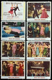 1g126 BELLS ARE RINGING 8 movie lobby cards '60 Judy Holliday, Dean Martin, Fred Clark, musical!