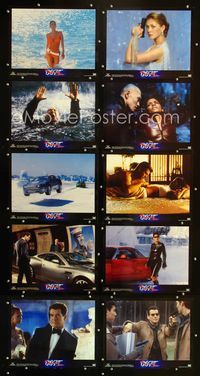 1g024 DIE ANOTHER DAY 10 movie lobby cards '02 Pierce Brosnan as James Bond, Halle Berry