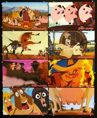 1g028 HOME ON THE RANGE 10 movie lobby cards '04 Disney cow western cartoon!