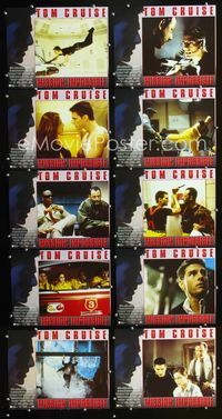 1g033 MISSION IMPOSSIBLE 10 movie lobby cards '96 Tom Cruise, Jon Voight, Brian De Palma