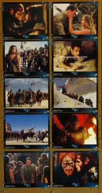 1g036 PLANET OF THE APES 10 LCs '01 Tim Burton, Mark Wahlberg, Tim Roth, Helena Bonham Carter