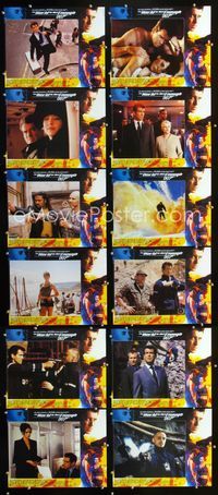 1g012 WORLD IS NOT ENOUGH 12 lobby cards '99 Pierce Brosnan as James Bond, Sophie Marceau