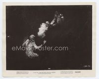 1h067 CREATURE FROM THE BLACK LAGOON 8x10 '54 he's shot with harpoon by scuba diver underwater!