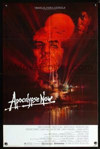 1i045 APOCALYPSE NOW one-sheet movie poster '79 Marlon Brando, Francis Ford Coppola, Bob Peak art!