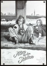 1k037 ALICE IN THE CITIES German movie poster '74 Alice in Den Stadten, directed by Wim Wenders!