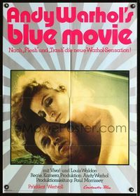 1k055 BLUE MOVIE German movie poster '71 Andy Warhol, Viva, sexy artwork by Sickert!