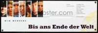 1k021 UNTIL THE END OF THE WORLD German 15x47 movie poster '91 Wim Wenders, William Hurt