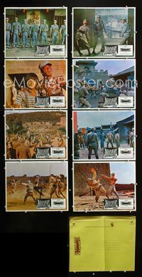1k279 7 MAN ARMY 8 Mexican movie lobby cards '76 Taiwan military martial arts!