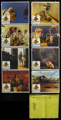 1k284 ANDROMEDA STRAIN 8 Mexican movie lobby cards '71 Michael Crichton, Robert Wise, Arthur Hill