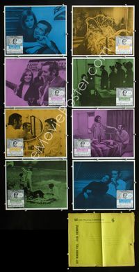1k285 ARE YOU ENGAGED TO GREEK SAILOR OR AIRLINE PILOT 8 Mexican movie lobby cards '71 Jean Yanne