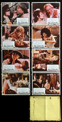 1k291 BAWDY ADVENTURES OF TOM JONES 8 Mexican movie lobby cards '76 Nicky Henson, sexy Joan Collins