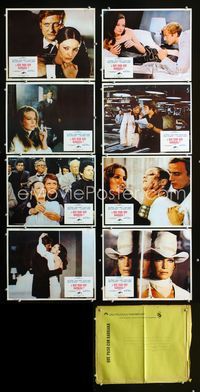 1k302 BYE BYE BARBARA 8 Mexican movie lobby cards '68 Michel Deville, Ewa Swann, Bruno Cremer