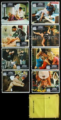 1k390 REKTOR PA SENGEKANTEN 8 Mexican movie lobby cards '72 really wacky Danish sex movie!