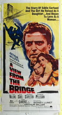 1m630 VIEW FROM THE BRIDGE 3sh '62 Raf Vallone, Arthur Miller's towering drama of love & obsession!