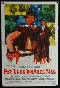 1m079 FOR A FEW DOLLARS MORE Argentinean '67 Clint Eastwood, Lee Van Cleef, Sergio Leone classic!