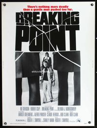 1n101 BREAKING POINT 30x40 poster '76 there's nothing more deadly than a gentle man pushed too far!