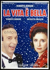 1o009 LIFE IS BEAUTIFUL Italian one-sheet '97 Roberto Benigni's La Vita e bella, Nicoletta Braschi