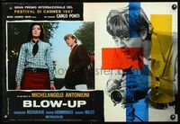 1o100 BLOWUP Italian photobusta poster '67 Michelangelo Antonioni, David Hemmings, Vanessa Redgrave