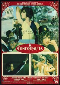 1o034 CONFORMIST Italian large pbusta '71 Bertolucci, Trintignant, Dominique Sanda, Il Conformista!
