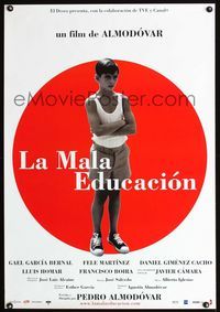 1o276 BAD EDUCATION Spanish movie poster '04 Pedro Almodovar's La Mala Educacion, Gael Garcia Bernal