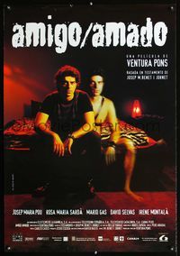 1o277 BELOVED/FRIEND Spanish movie poster '99 Ventura Pons, Josep Maria Pou, Amic/Amat!