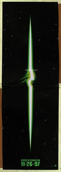 1p012 ALIEN RESURRECTION 2-piece teaser one-sheet movie poster '97 Sigourney Weaver, Winona Ryder