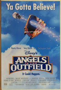1p023 ANGELS IN THE OUTFIELD DS one-sheet movie poster '94 Danny Glover, Tony Danza, baseball!