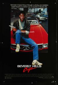 1p054 BEVERLY HILLS COP one-sheet movie poster '84 Eddie Murphy, Judge Reinhold