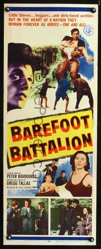 1q050 BAREFOOT BATTALION insert poster '54 Greek thieves, beggars, and urchins remain the heroes!