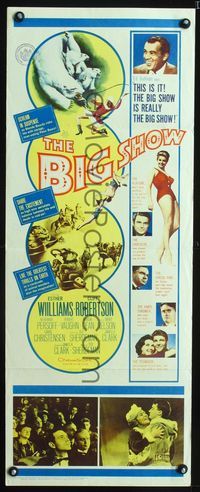 1q062 BIG SHOW insert movie poster '61 Esther Williams, Cliff Robertson, plus Ed Sullivan!