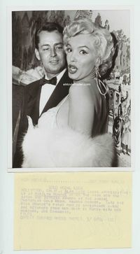 1r060 MARILYN MONROE 7x9 news photo '54 with Alan Ladd at the Annual Photoplay Gold Medal Awards!