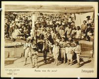 1r002 DERBY DAY LC '23 great horse racing image of Our Gang kids with baby Farina at racetrack!