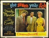 1r028 SEVEN YEAR ITCH LC #7 '55 sexiest Marilyn Monroe in yellow dress with plunging neckline!