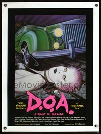 1s015 D.O.A. linen special movie poster '80 punk rock music, Sex Pistols, wild Soyka art!