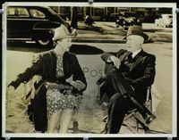 1t043 COURTSHIP OF ANDY HARDY deluxe candid 10x13 '42 Lewis Stone & Fay Holden relaxing on set!