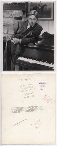 1t025 ANDY HARDY MEETS DEBUTANTE deluxe 10x13 '40 Mickey Rooney c/u leaning on piano by Willinger!