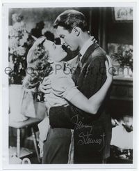 1t017 JAMES STEWART signed 8x10 reproduction '80s by Jimmy, with Donna Reed, It's a Wonderful Life!