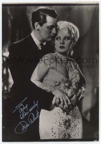 1t013 MAE WEST signed deluxe 7x10 still '30s to Ray Campi, she is embraced by young Cary Grant!