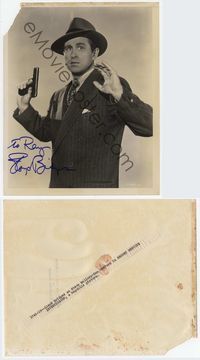 1t015 SECRET SERVICE INVESTIGATOR signed 8x10 '48 by Lloyd Bridges to Ray Campi, photo by Freulich!