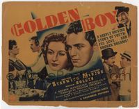 1t001 GOLDEN BOY signed title movie lobby card '39 by William Holden in 1976, classic boxing movie!