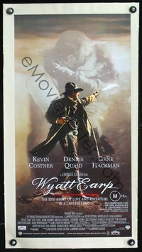 1u031 WYATT EARP linen Aust daybill movie poster '94 Kevin Costner, Dennis Quaid, Gene Hackman
