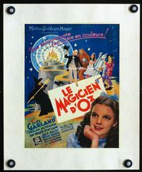 1v015 WIZARD OF OZ French ad '39 cool different artwork of all characters plus large Judy Garland!