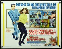 1v127 VIVA LAS VEGAS 1/2sheet '64 many great artwork images of Elvis Presley & sexy Ann-Margret!