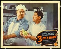 1w052 3 OF A KIND movie lobby card '44 Shemp Howard makes a mess of chef Billy Gilbert's kitchen!