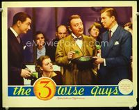 1w054 3 WISE GUYS movie lobby card '36 Robert Young, Betty Furness, Bruce Cabot, Raymond Walburn