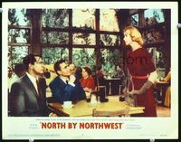 1w006 NORTH BY NORTHWEST LC #7 '59 Alfred Hitchcock, Cary Grant, Eva Marie Saint, James Mason