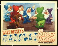 1w037 SNOW WHITE & THE SEVEN DWARFS LC R44 Disney, great image of Grumpy arguing with the others!