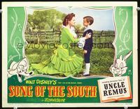1w043 SONG OF THE SOUTH lobby card #4 '46 Walt Disney, Ruth Warrick & Bobby Driscoll close up!