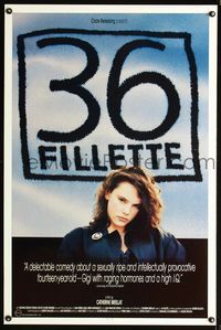 1x007 36 FILLETTE one-sheet poster '88 Catherine Breillat, sexy Delphine Zentout, French romance!